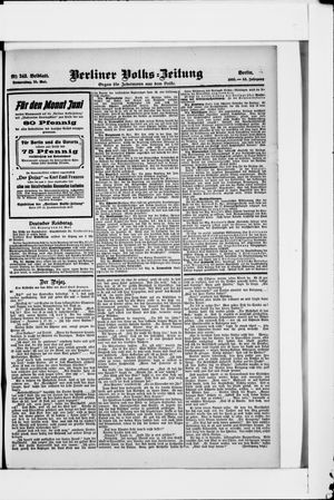 Berliner Volkszeitung vom 25.05.1905