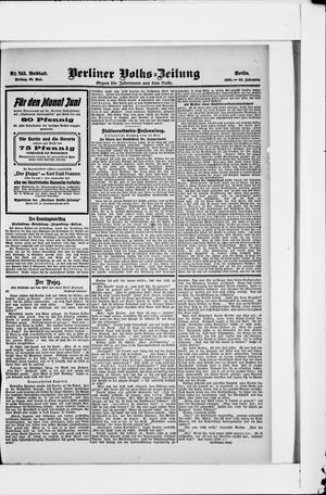 Berliner Volkszeitung vom 26.05.1905