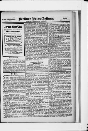 Berliner Volkszeitung vom 28.05.1905