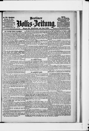 Berliner Volkszeitung vom 29.05.1905