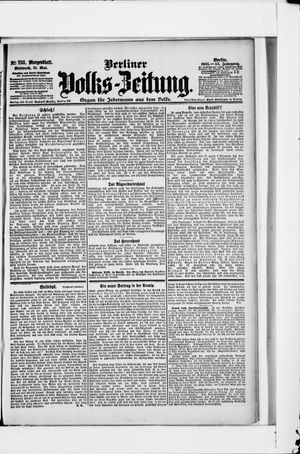Berliner Volkszeitung vom 31.05.1905