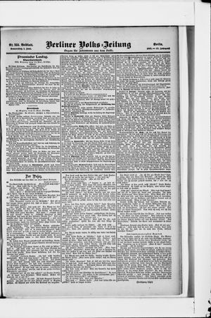Berliner Volkszeitung vom 01.06.1905