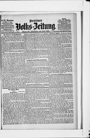 Berliner Volkszeitung vom 06.06.1905