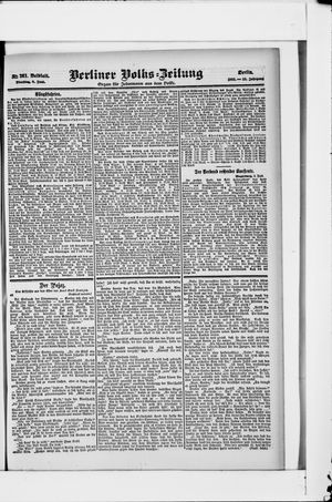 Berliner Volkszeitung vom 06.06.1905