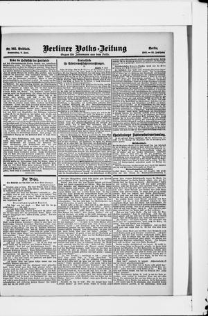 Berliner Volkszeitung vom 08.06.1905