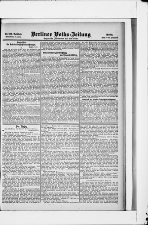 Berliner Volkszeitung vom 10.06.1905