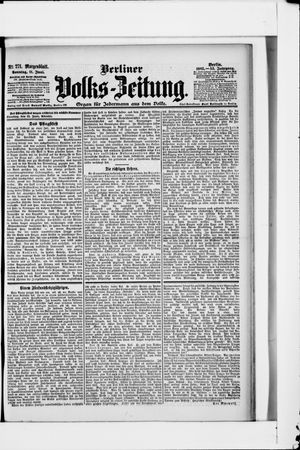 Berliner Volkszeitung vom 11.06.1905
