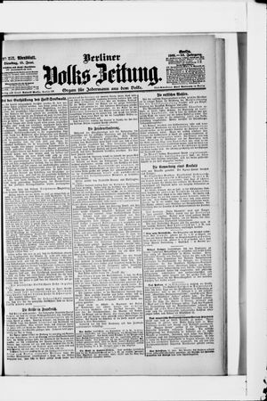 Berliner Volkszeitung vom 13.06.1905
