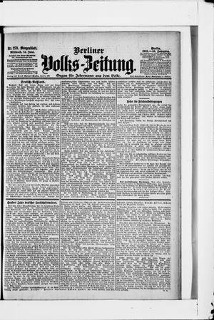 Berliner Volkszeitung on Jun 14, 1905