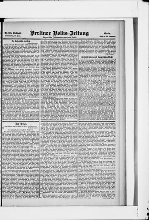 Berliner Volkszeitung vom 15.06.1905