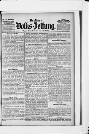 Berliner Volkszeitung vom 15.06.1905