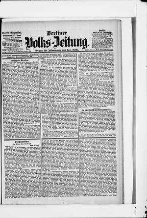 Berliner Volkszeitung vom 17.06.1905