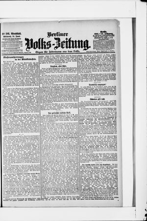 Berliner Volkszeitung vom 21.06.1905