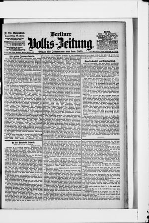 Berliner Volkszeitung on Jun 22, 1905