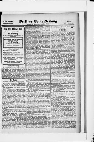 Berliner Volkszeitung vom 24.06.1905
