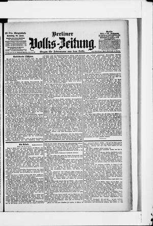 Berliner Volkszeitung vom 25.06.1905