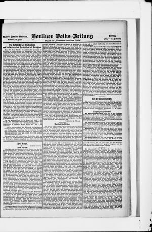 Berliner Volkszeitung vom 25.06.1905