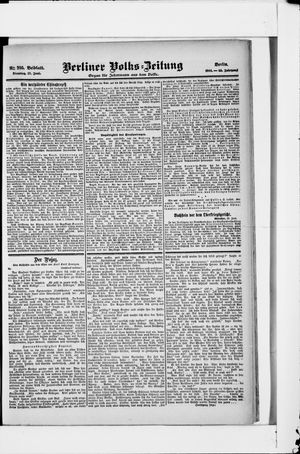 Berliner Volkszeitung vom 27.06.1905