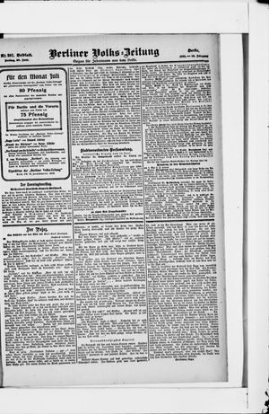 Berliner Volkszeitung vom 30.06.1905