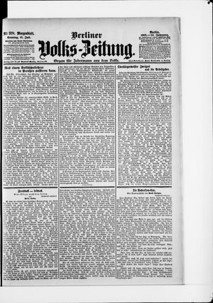 Berliner Volkszeitung vom 16.07.1905