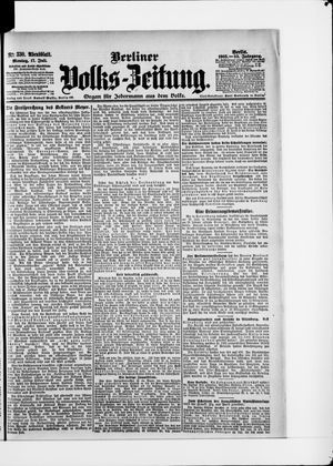 Berliner Volkszeitung on Jul 17, 1905