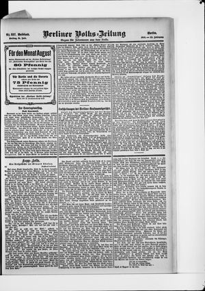 Berliner Volkszeitung vom 21.07.1905