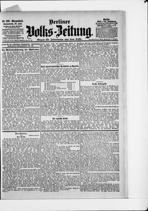 Berliner Volkszeitung vom 22.07.1905