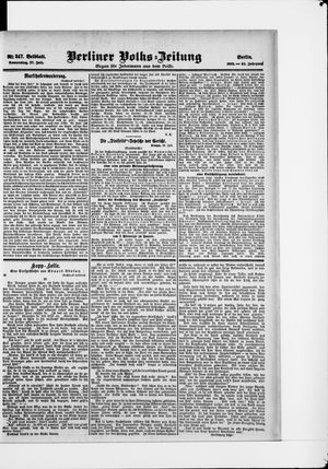 Berliner Volkszeitung vom 27.07.1905