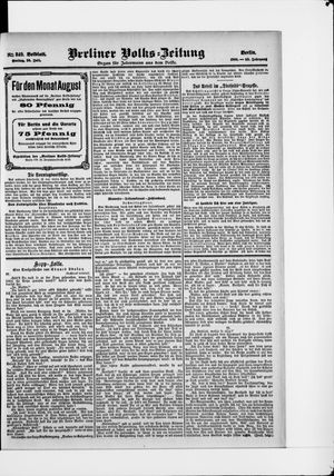 Berliner Volkszeitung vom 28.07.1905