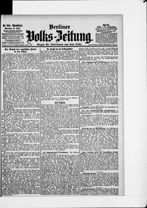 Berliner Volkszeitung on Jul 31, 1905