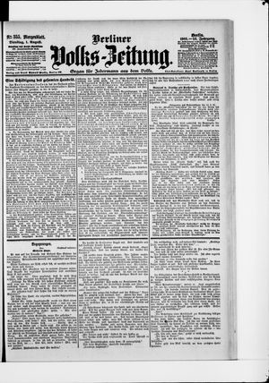 Berliner Volkszeitung vom 01.08.1905