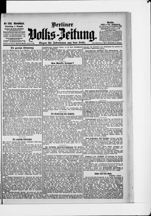 Berliner Volkszeitung vom 01.08.1905