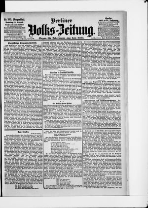 Berliner Volkszeitung vom 06.08.1905