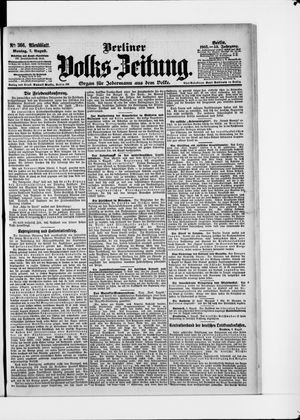 Berliner Volkszeitung vom 07.08.1905