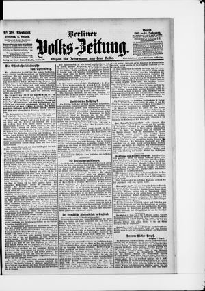 Berliner Volkszeitung vom 08.08.1905