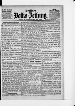 Berliner Volkszeitung vom 09.08.1905