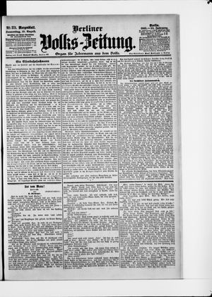 Berliner Volkszeitung on Aug 10, 1905