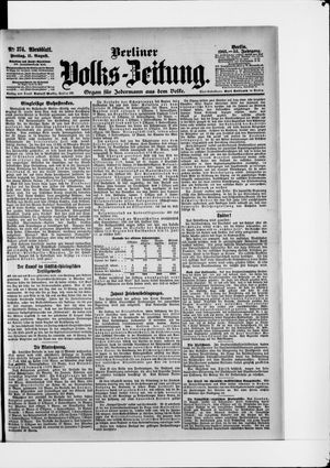 Berliner Volkszeitung vom 11.08.1905