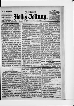 Berliner Volkszeitung on Aug 15, 1905