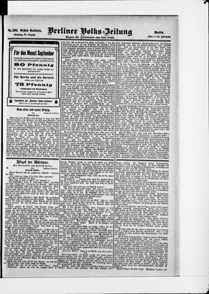 Berliner Volkszeitung on Aug 20, 1905