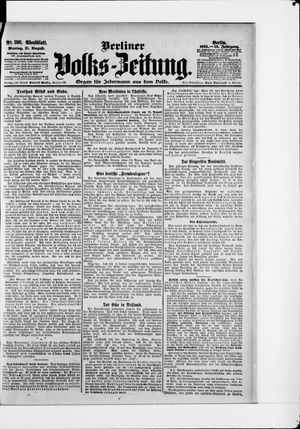 Berliner Volkszeitung vom 21.08.1905