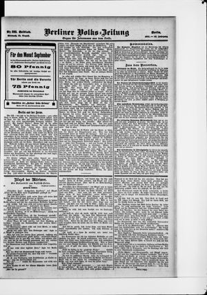 Berliner Volkszeitung vom 23.08.1905