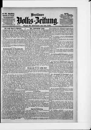 Berliner Volkszeitung vom 23.08.1905