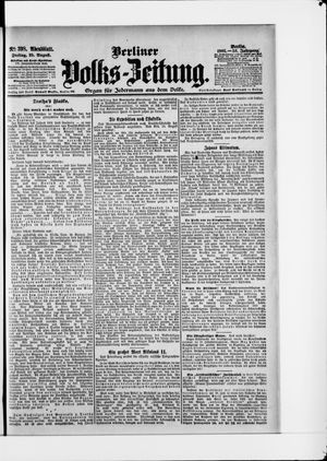 Berliner Volkszeitung on Aug 25, 1905