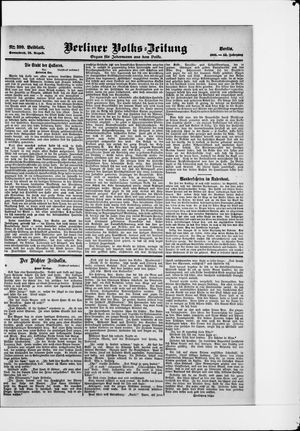 Berliner Volkszeitung on Aug 26, 1905