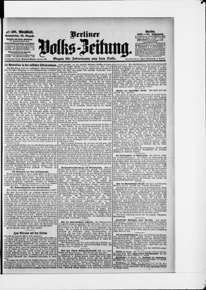 Berliner Volkszeitung on Aug 26, 1905