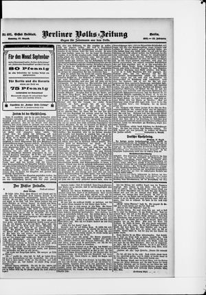 Berliner Volkszeitung vom 27.08.1905