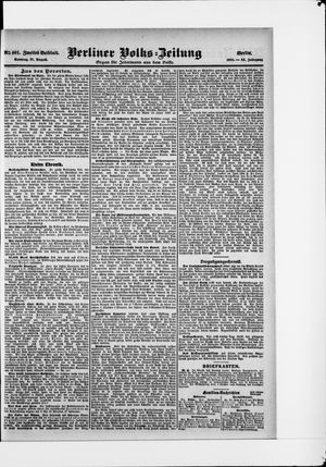 Berliner Volkszeitung vom 27.08.1905