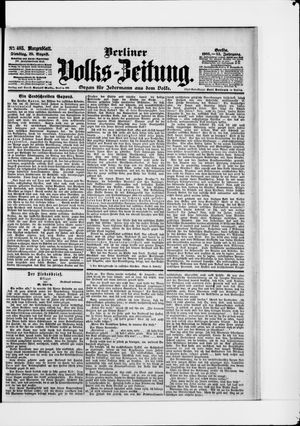 Berliner Volkszeitung vom 29.08.1905