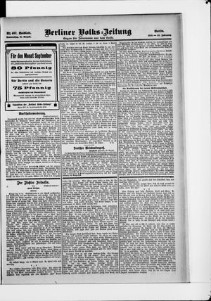 Berliner Volkszeitung vom 31.08.1905
